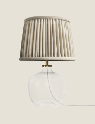 An Image of M&S Glass Textured Table Lamp