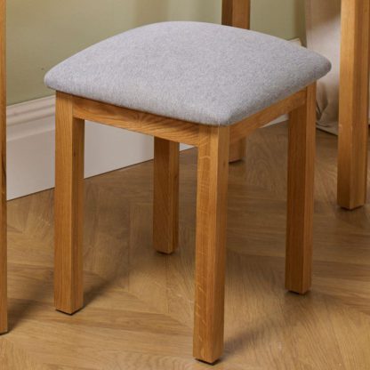 An Image of Woburn Oak Wooden Stool