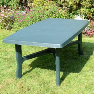 An Image of Trapani 6 Seater Table Green Green