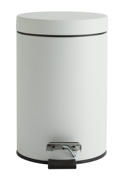 An Image of Habitat 3Litre Step Bin - Matt White