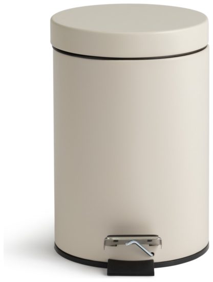 An Image of Habitat 3Litre Pedal Bin - Cream