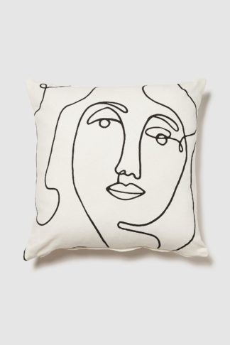 An Image of Faces Printed Cushion