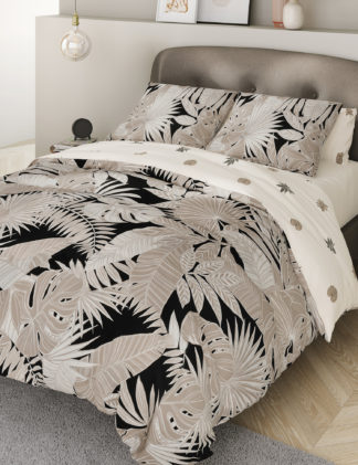 An Image of M&S Cotton Rich Palm Bedding Set