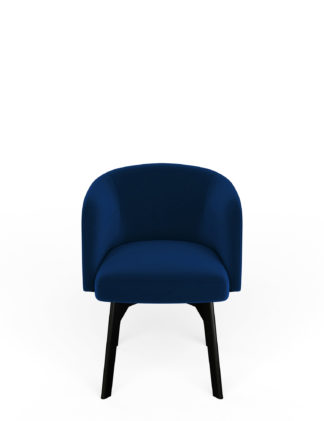 An Image of M&S Velvet Swivel Office Chair