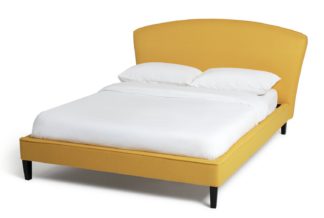 An Image of Habitat Marlon Double Bed Frame - Yellow