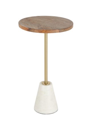 An Image of Habitat Kayleigh Marble Side Table