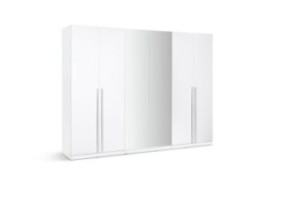 An Image of Habitat Munich 6 Door Wardrobe - White