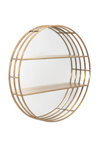 An Image of Clara Mirrored Wall Shelf