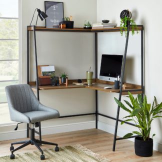 An Image of Fulton Corner Ladder Desk Brown