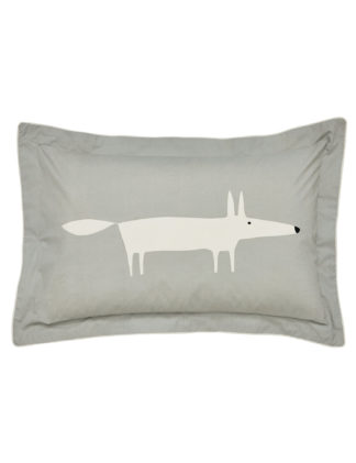An Image of M&S Pure Cotton Mr Fox Oxford Pillowcase