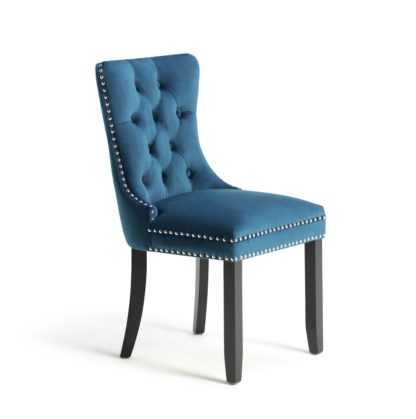 An Image of Argos Home Princess Velvet Chair - Navy
