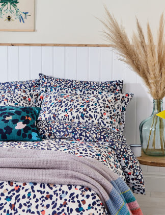 An Image of Joules Pure Cotton Percale Animal Bedding Set