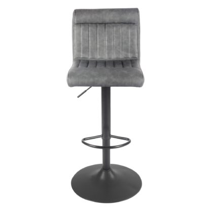 An Image of Felix PU Leather Bar Stool Brown