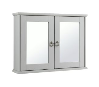 An Image of Argos Home Le Marais 2 Door Mirrored Cabinet - Grey
