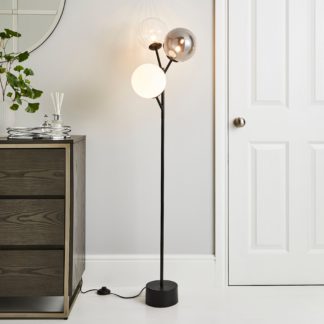 An Image of Nila 3 Light Floor Lamp Black