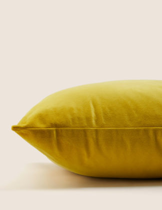 An Image of M&S Unisex Velvet Cushion