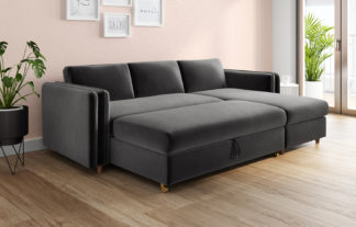 An Image of Loft Jayden Chaise Storage Sofa Bed (Right-hand)