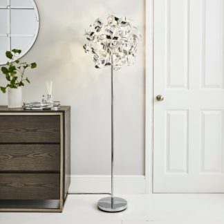 An Image of Iris 4 Light Floor Lamp Chrome