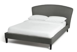 An Image of Habitat Marlon Kingsize Bed Frame - Grey