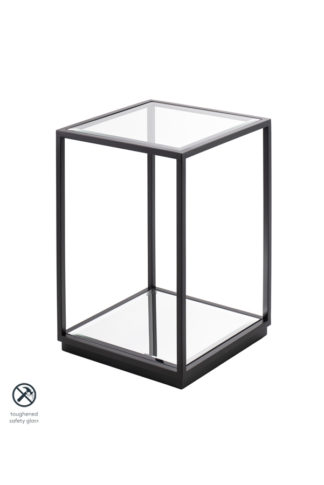 An Image of Rippon Black Square Side Table
