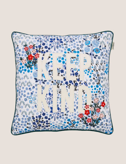 An Image of M&S Cath Kidston Pure Cotton Kindness Cushion