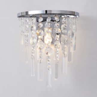 An Image of Bel Air Bathroom Wall Light Chrome