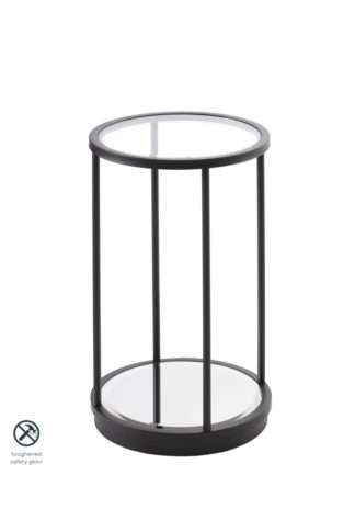 An Image of Rippon Black Circular Side Table