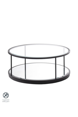 An Image of Rippon Black Circular Coffee Table