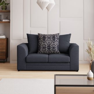 An Image of Washington Chenille 2 Seater Sofa Navy