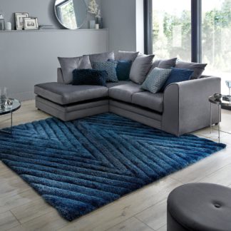 An Image of Carved Ombre Square Rug Carved Ombre Navy