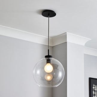 An Image of Apartment Ceiling Fitting Black