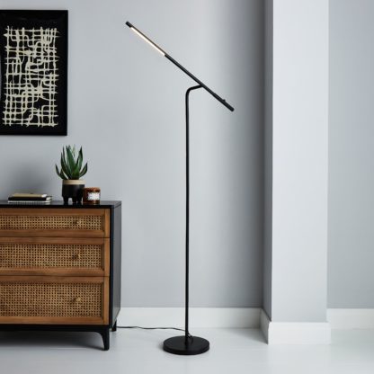 An Image of Jackson LED Dimmable Floor Lamp Gold