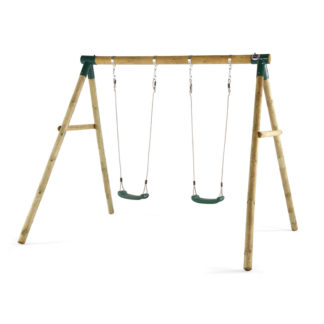 An Image of Plum Marmoset Wooden Swing Set