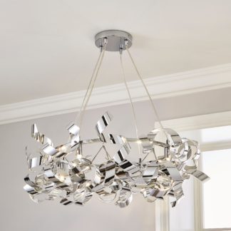 An Image of Iris Hoop 4 Light Ceiling Fitting Chrome