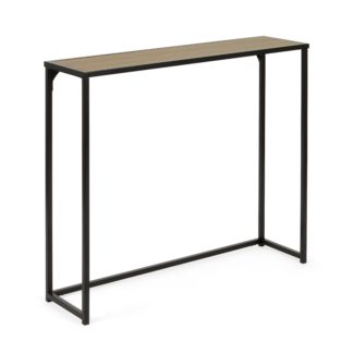 An Image of Roland Rustic Wood Slim Console Table Wood (Brown)