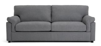 An Image of Habitat Florence 4 Seater Fabric Sofa - Grey