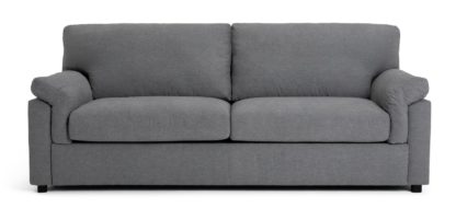 An Image of Habitat Florence 4 Seater Fabric Sofa - Grey