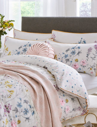An Image of Laura Ashley 2 Pack Cotton Sateen Floral Pillowcases