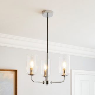An Image of Palazzo Clear 3 Light Ceiling Fitting Clear