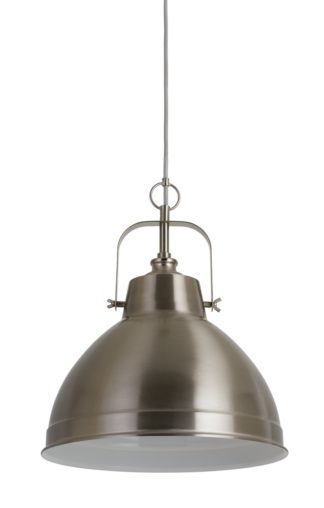 An Image of Habitat Cetus Fisherman Pendant - Satin Nickel