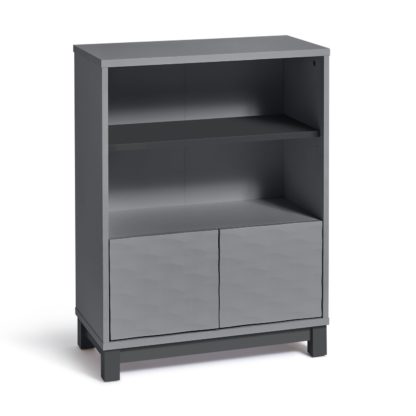 An Image of Habitat Zander 2 Door Cabinet - Grey