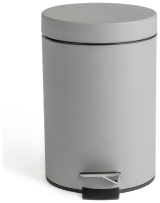 An Image of Habitat 3Litre Step Bin - Matt Grey