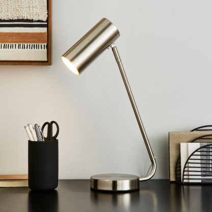 An Image of Lilou Integrated LED Dimmable Desk Lamp Black