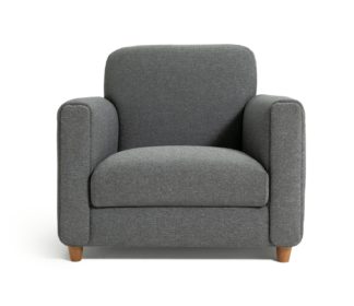 An Image of Habitat Charleston Fabric Chair - Charcoal