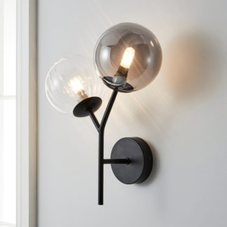 An Image of Nila 2 Light Wall Light Black