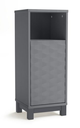 An Image of Habitat Zander 1 Door Cabinet - Grey