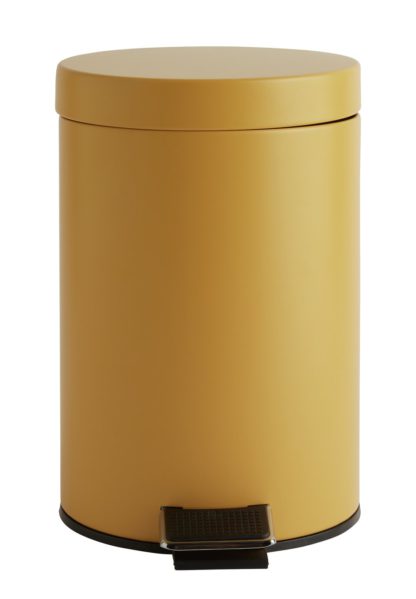 An Image of Habitat 3Litre Pedal Bin - Mustard