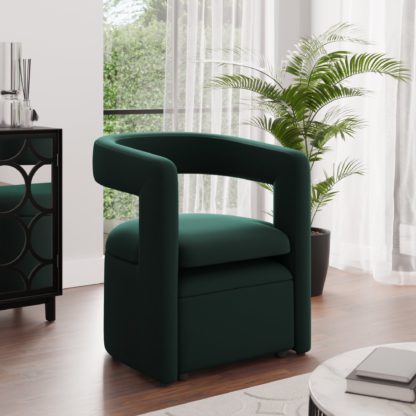 afd2516e188ab1910c44dcb52d6d04bc6561a979f8ca78c60b7314bb0180a31a.jpg An Image of Tallie Velvet Chair Black