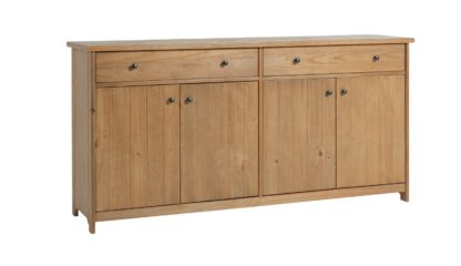 An Image of Habitat Denver 4 Door 2 Drawer Sideboard - Pine