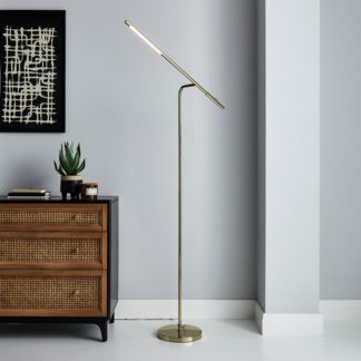 An Image of Jackson LED Dimmable Floor Lamp Gold